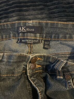 Anne Klein Dark Blue Denim Bootcut Jeans